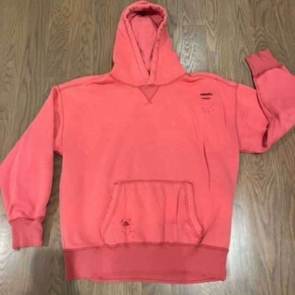 Hollister Pink Oversized Pull On Hoodie Size Medium K y2k - Picture 1 of 7